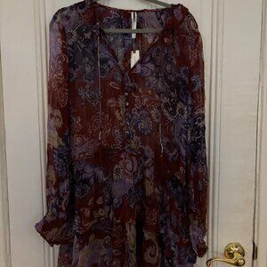 NEW! anthropologie sheer beach cover up